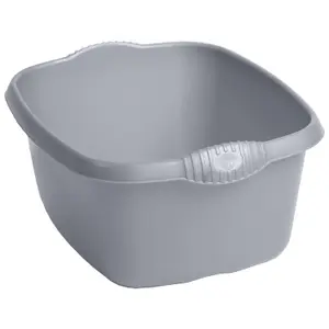 1 x Silver Rectangular Washing Up Bowl Ideal For Washing Dishes