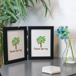 Nicola Spring - Folding 2 Photo Frames - 5 x 7" - Pack of 2