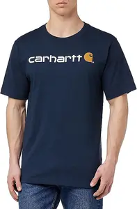 Carhartt Relaxed Fit Heavyweight Logo Graphic T-Shirt Navy XL