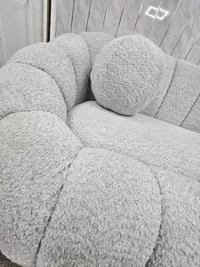 Cloud Boucle Sofa Grey 3 & 2 SEATER