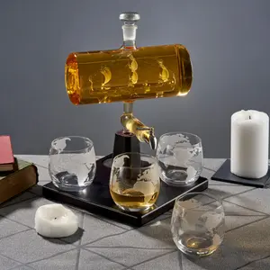 5 Piece Whiskey Decanter Set (Set of 5)