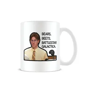 The Office Bear Beets Battlestar Galactica Mug White/Black/Brown (One Size)