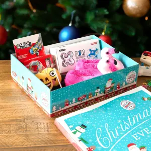 Blue Festive Character Christmas Eve Box - Medium