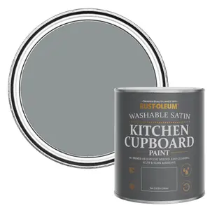 Rust-Oleum Mid-Anthracite Satin Kitchen Cupboard Paint 750ml