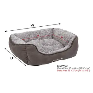 Cosy Polyester Pet Bed Small (5-12kg)