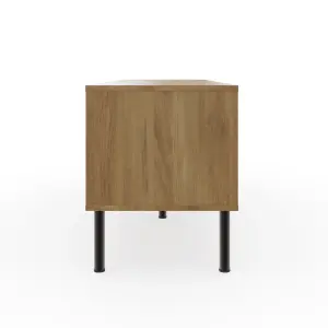 GFW Nervata TV Entertainment Unit Oak/Black