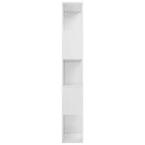 Berkfield Book Cabinet/Room Divider High Gloss White 45x24x159 cm Engineered Wood