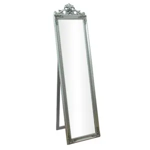 Cheval Mirror 45cm x 170cm Silver