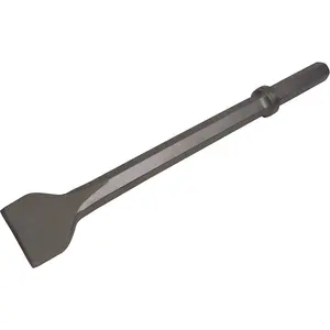 75 x 460mm Wide Impact Chisel - 1" Hex Shank - Demolition Breaker Steel