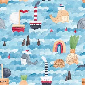 King Of The Sea Wallpaper In Multicoloured