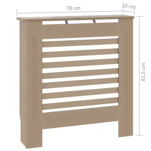 Berkfield MDF Radiator Cover 78 cm