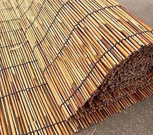 Abaseen 1.5m x 3m Extra Thick Natural Peeled Reed Fence, Garden Screening Fence for Outdoor Wind and Sun Protection