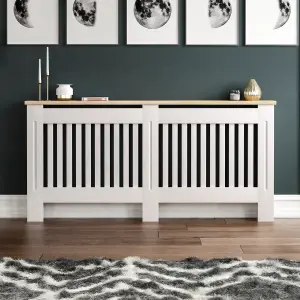 Vida Designs Arlington Extra Large White MDF Radiator Cover