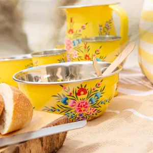 BillyCan - Picnic Bowl - 16.5cm  - Buttercup Pansy