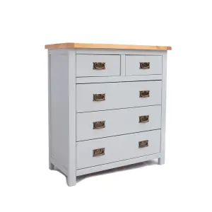 Argenta 5 Drawer Chest of Drawers Bras Drop Handle