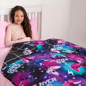 OHS Kids Gaming Weighted Blanket, Black - 3KG