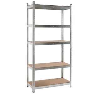 House of Home Boltless 5 Tier Shelving Racking Heavy Duty Steel Shelf Unit Shed Garage Home