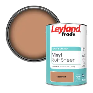 Leyland Trade Vinyl Soft Sheen Walls & Ceilings Emulsion Paint (S 3030-Y50R) - 5L