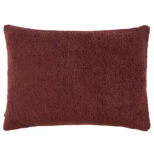 Nellim Rectangular Throw Pillow Cover Marsala Red / Rectangular / 40cm H x 50cm W x 1cm D