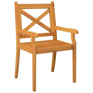 Berkfield Outdoor Dining Chairs 6 pcs Solid Wood Acacia