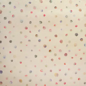 Galerie Great Kids Beige Smooth Glitter Watercolor Dots Wallpaper Roll