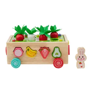 Colourful Montessori Toy Wooden Building Blocks for Kids Age 3+