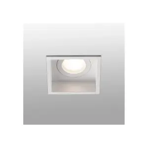 Luminosa Hyde White square Recessed Downlight IP44, GU10