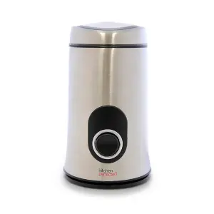 KitchenPerfected 150W 50g Spice & Coffee Grinder - Brushed Steel