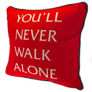 Liverpool FC YNWA Filled Cushion Red/White (One Size)