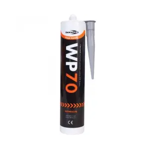 Bond It WP70 Silicone Sealant Low Modulus Neutral Cure Black WP70BL (Pack of 3)