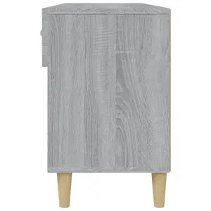 Berkfield Shoe Cabinet Grey Sonoma 102x35x55 cm Engineered Wood