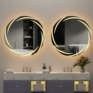 Biyanka Round LED Wall Mirror 80cm H x 80cm W