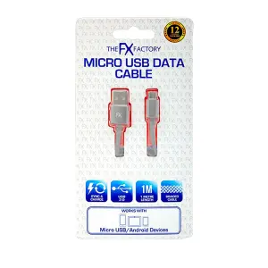 Fx Braided Micro USB Data Cable, Gold, Rose Gold, Space Grey, Silver