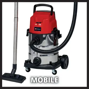 Einhell Cordless Wet And Dry Vacuum Cleaner 150mbar 25L 36V Power X-Change TE-VC 36/25 Li S - Body Only