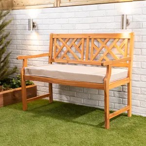 Alfresia Taupe Garden Bench 2 Seater Cushion