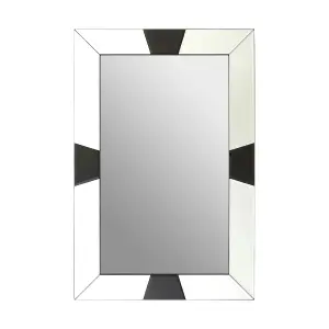 Maison by Premier Black Bevelled Border Detail Wall Mirror