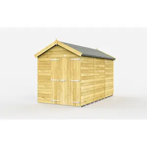 DIY Sheds 7x11 Apex Shed - Double Door Without Windows