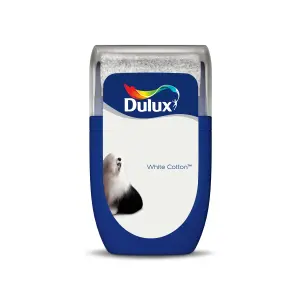 Dulux Standard White cotton Matt Emulsion paint, 30ml