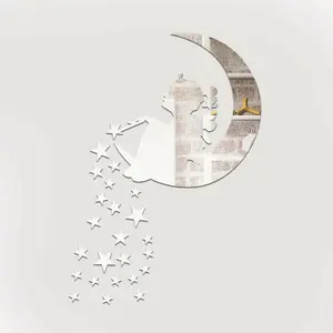 Magic Tinker Bell Moon and Stars Mirror Stickers Nursery Home Decoration Gift Ideas 26 pieces