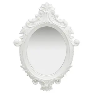 Ginn Oval Wall Mirror White