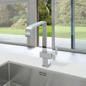 Cookology ELBA Mixer Tap for Kitchen with Single Side Lever - Chrome