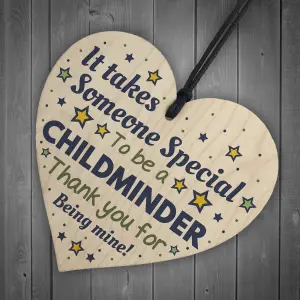 Red Ocean Childminder Gifts Thank You Wooden Heart Leaving School Nursery Present