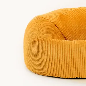 icon Kingston Classic Corduroy Bean Bag & Pouffe Ochre Yellow Bean Bag Chair