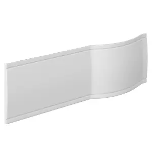 Cooke & Lewis Adelphi White Curved Front Bath panel (H)51.5cm (W)150cm