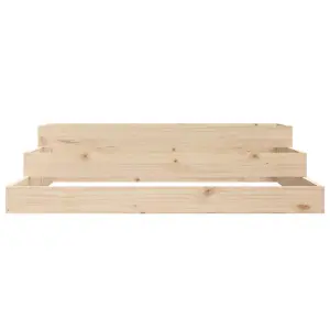 Berkfield Planter 107x107x27 cm Solid Wood Pine