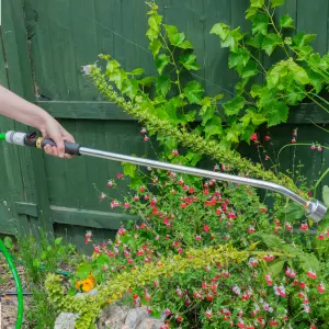 Garden professional watering lance,light aluminium+valve+connector (75cm)