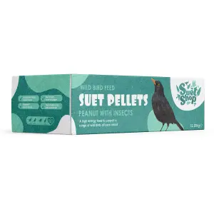 Suet Shop Wild Bird Food Peanut & Insect Suet Pellets Bird Feed 12.55kg