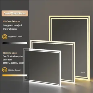 Backlit LED Bathroom Vanity Mirror Anti-Fog 80cm H x 60cm W