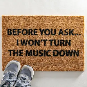 Loud Music Doormat - Regular 60x40cm