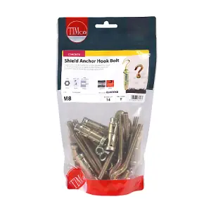 TIMCO Forged Hooks With Sheil Anchors Gold - M8